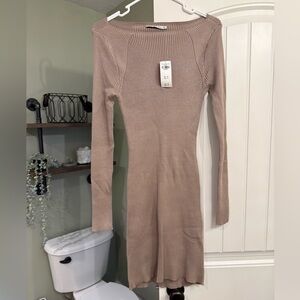 NWT Abercrombie & Fitch Ribbed Boatneck Sweater Dress